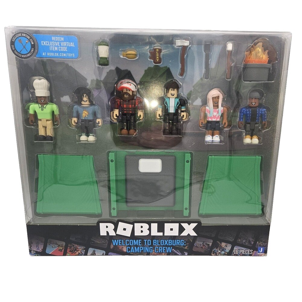 Roblox Welcome to Bloxburg Playset Camping Crew 16 Piece Figure Set New